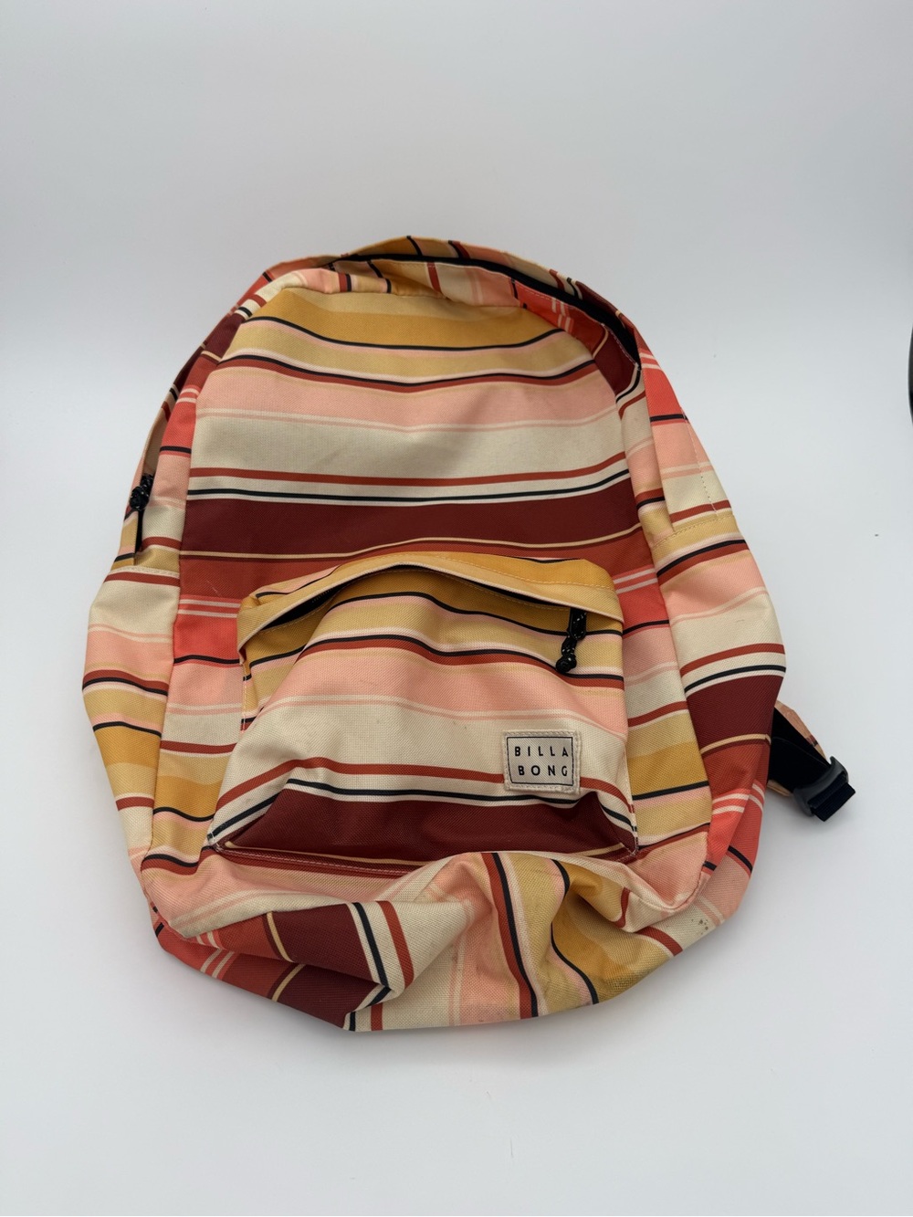 Billabong Multi-Striped Pink Tan Backpack
